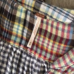 Free People Tops - Free People Plaid Flannel Button Down SZ M Free People Tops - Free People Plaid Flannel Button Down SZ M